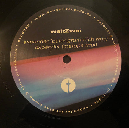 WeltZwei - Expander Remixed (12" VINYL) | Excellent+ (EX+) Excellent (EX)