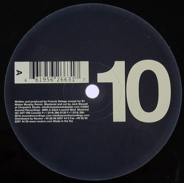 Delage - Grabbed EP (VINYL) | Excellent+ (EX+) Near Mint- (NM-)