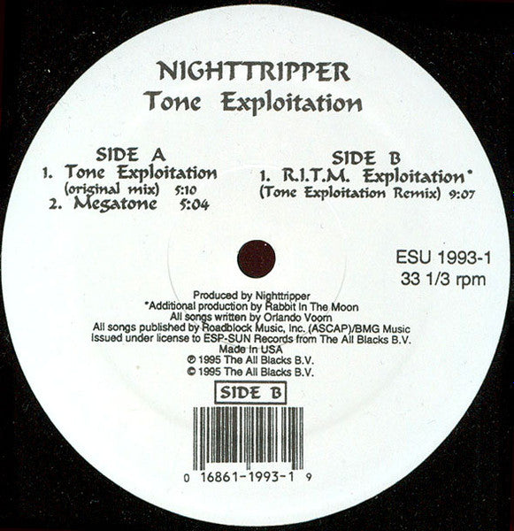 Tone Exploitation (12" VINYL) | Excellent+ (EX+) Excellent (EX)