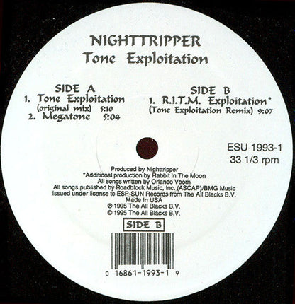 Tone Exploitation (12" VINYL) | Excellent+ (EX+) Excellent (EX)
