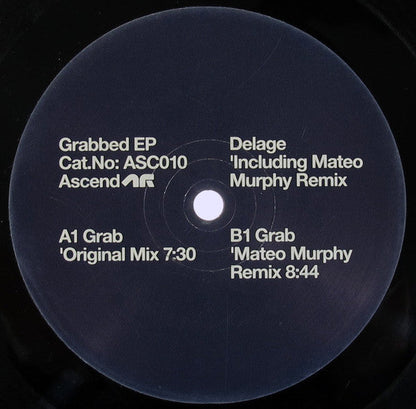 Delage - Grabbed EP (VINYL) | Excellent+ (EX+) Near Mint- (NM-)