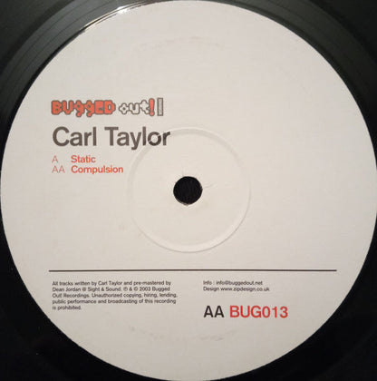 Carl Taylor - Static / Compulsion | Excellent+ (EX+) Very Good Plus (VG+)