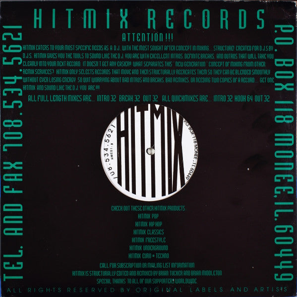 Various - Euro-Techno Vol 1 (12" VINYL) | Excellent (EX) Excellent (EX)