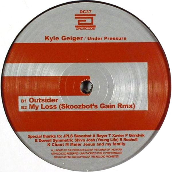 Kyle Geiger - Under Pressure (VINYL) |