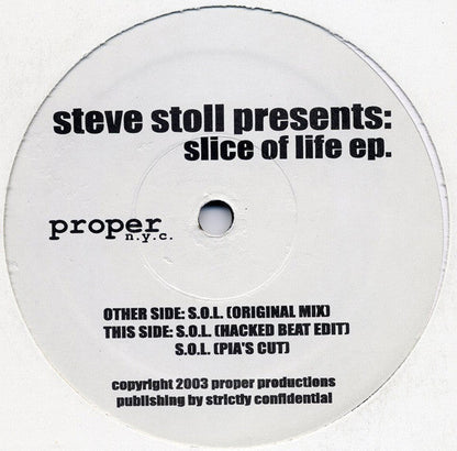 Steve Stoll - Slice Of Life EP (VINYL) | Near Mint (NM or M-) Generic
