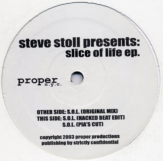 Steve Stoll - Slice Of Life EP (VINYL) | Near Mint (NM or M-) Generic