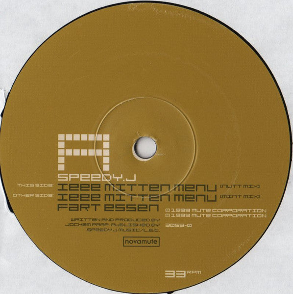 Speedy J - Ieee Mitten Menu | Near Mint+ (NM+) Near Mint (NM)