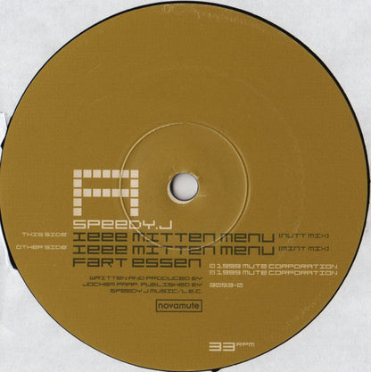 Speedy J - Ieee Mitten Menu | Near Mint+ (NM+) Near Mint (NM)