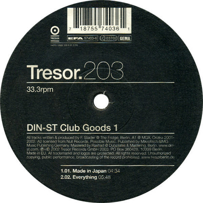 Din-St - Club Goods 1 | Near Mint+ (NM+) Excellent (EX)