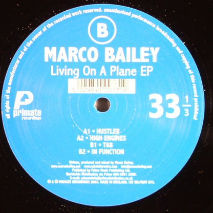 Marco Bailey - Living On A Plane EP | Near Mint (NM) Very Good Plus Plus (VG++)