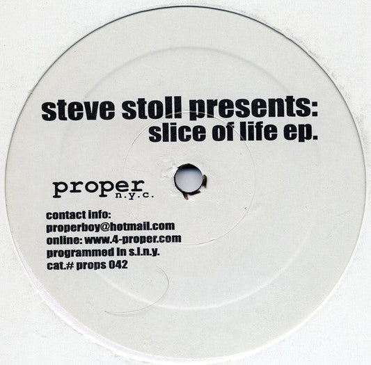 Steve Stoll - Slice Of Life EP (VINYL) | Near Mint (NM or M-) Generic