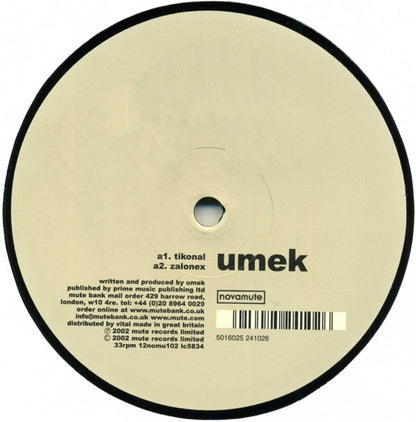 Umek - Tikonal (VINYL) | Very Good Plus (VG+) Generic