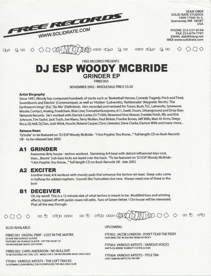 DJ ESP - Grinder EP | Very Good Plus (VG+) Very Good Plus (VG+)