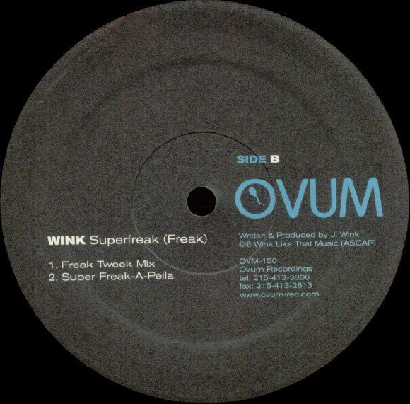 Josh Wink - Superfreak (Freak) (12" VINYL) | Very Good Plus (VG+) Excellent (EX)