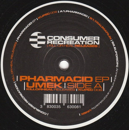Umek - Pharmacid EP (VINYL) | Very Good Plus (VG+) Near Mint- (NM-)