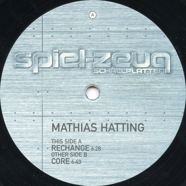 Mathias Hatting - Rechange / Core | Very Good Plus (VG+) Very Good Plus (VG+)