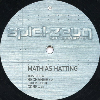 Mathias Hatting - Rechange / Core | Very Good Plus (VG+) Very Good Plus (VG+)