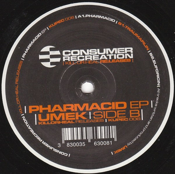 Umek - Pharmacid EP (VINYL) | Very Good Plus (VG+) Near Mint- (NM-)