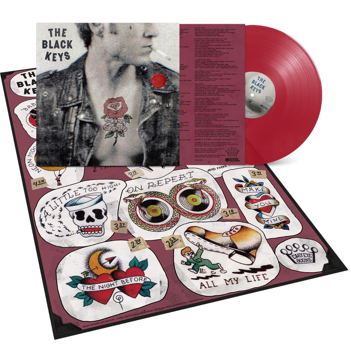 No Rain, No Flowers (Indie Exclusive) (Ruby Red Vinyl) (Poster) | Mint (M) Mint (M)