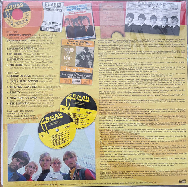 Western Union / Sound Of Love (COLOR VINYL) | Mint (M) Mint (M)