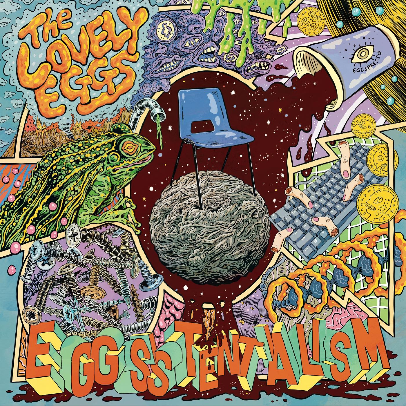 The Lovely Eggs - Eggsistentialism (Indie Exclusive Transparent Blue With "Coffee" Splatter Vinyl) |