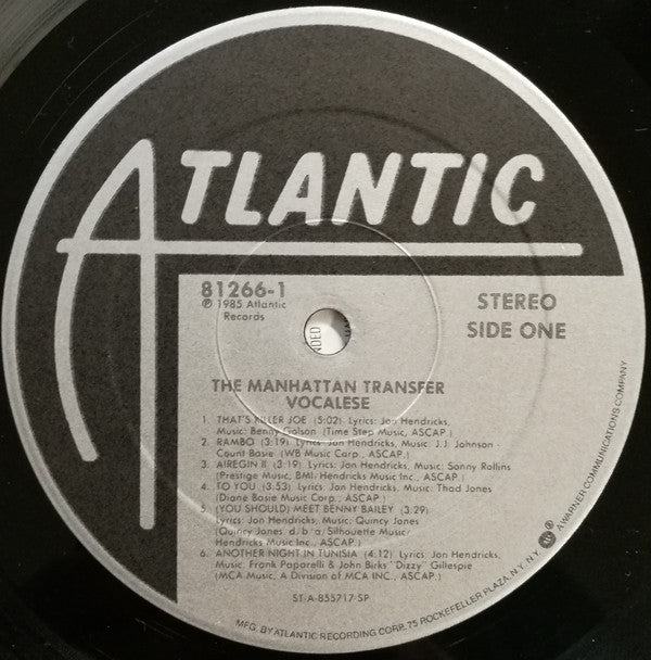 Vocalese | Very Good Plus (VG+) Near Mint (NM)