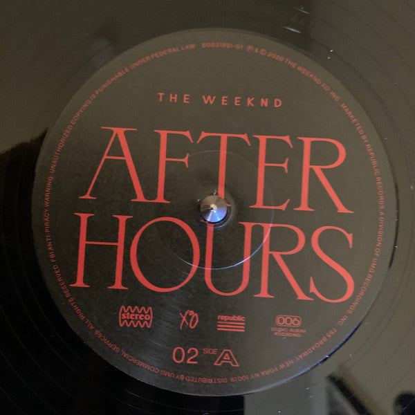After Hours (2xVINYL) | Mint (M) Mint (M)