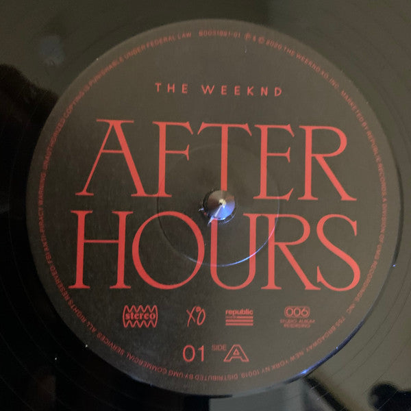 After Hours (2xVINYL) | Mint (M) Mint (M)