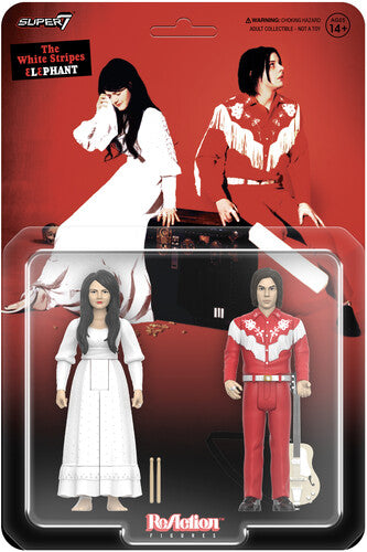 The White Stripes - Super7 - The White Stripes - ReAction Figures Wv2 - Elephant 2-Pack (Action Figure) |