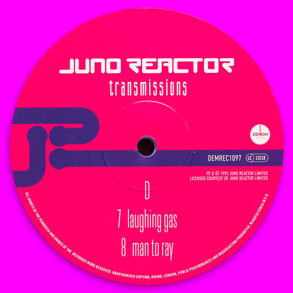 Juno Reactor - Transmissions (2X Purple Vinyl) | Mint (M) Mint (M)