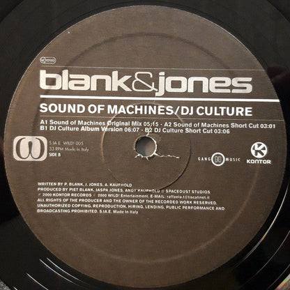 Sound Of Machines / DJ Culture (12" VINYL) | Excellent+ (EX+) Near Mint (NM)
