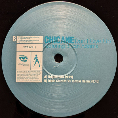 Chicane - Don't Give Up (12" VINYL) | Excellent+ (EX+) Very Good Plus Plus (VG++)