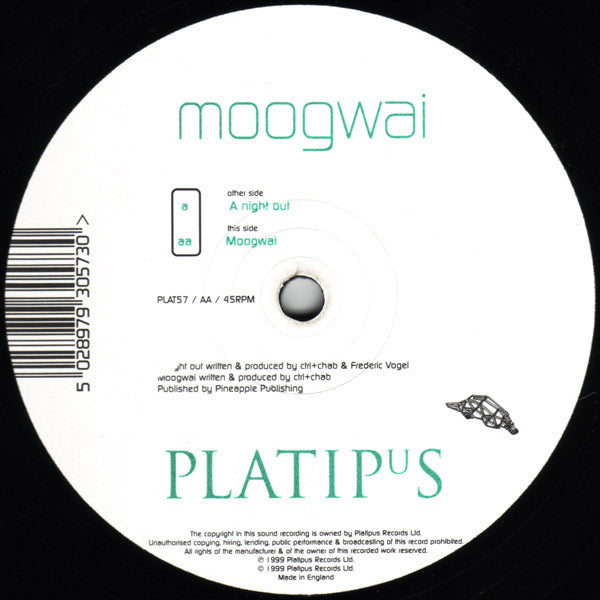 Moogwai - A Night Out / Moogwai (VINYL) | Excellent+ (EX+) Excellent (EX)