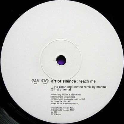 Art Of Silence - Teach Me (12" VINYL) | Excellent (EX) Generic