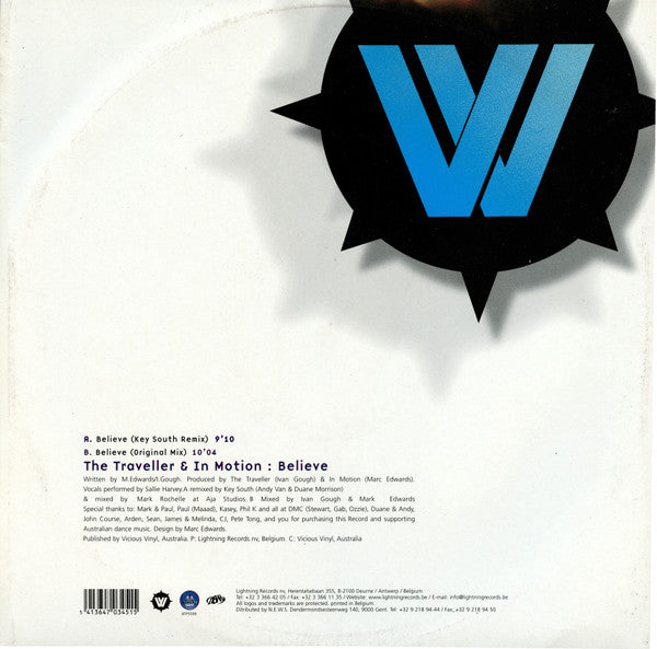 The Traveller - Believe (12" VINYL) | Near Mint (NM) Near Mint (NM)