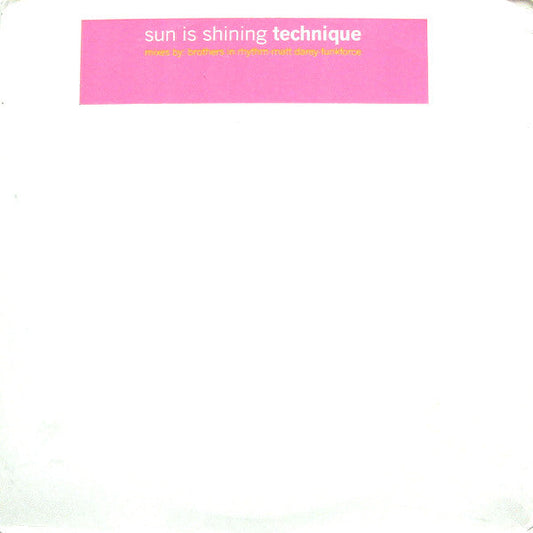 Technique - Sun Is Shining (12" VINYL) | Very Good Plus (VG+) Very Good Plus (VG+)