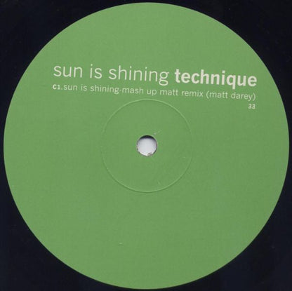 Technique - Sun Is Shining (12" VINYL) | Very Good Plus (VG+) Very Good Plus (VG+)