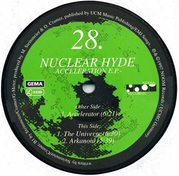 Nuclear Hyde - Acceleration E.P. (12" VINYL) | Very Good (VG) Excellent (EX)