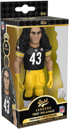Troy Polamalu - FUNKO GOLD 5 NFL LEGENDS: Steelers - Troy Polamalu (Styles May Vary) (Vinyl Figure) |