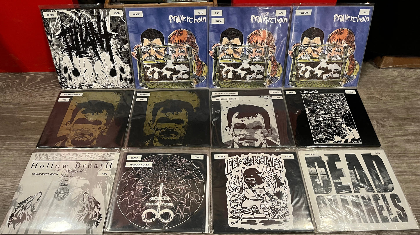 Various - 12 PUNK 7" LIMITED EDITION VINYL RECORDS |