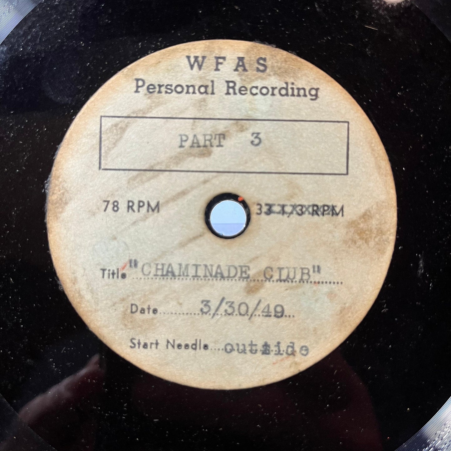 CHAMINADE CLUB 3/30/49 (78RPM 12" RECORD) | Excellent (EX) Generic