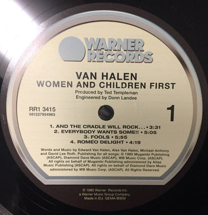 Van Halen - Women And Children First (VINYL LP) | Mint (M) Mint (M)