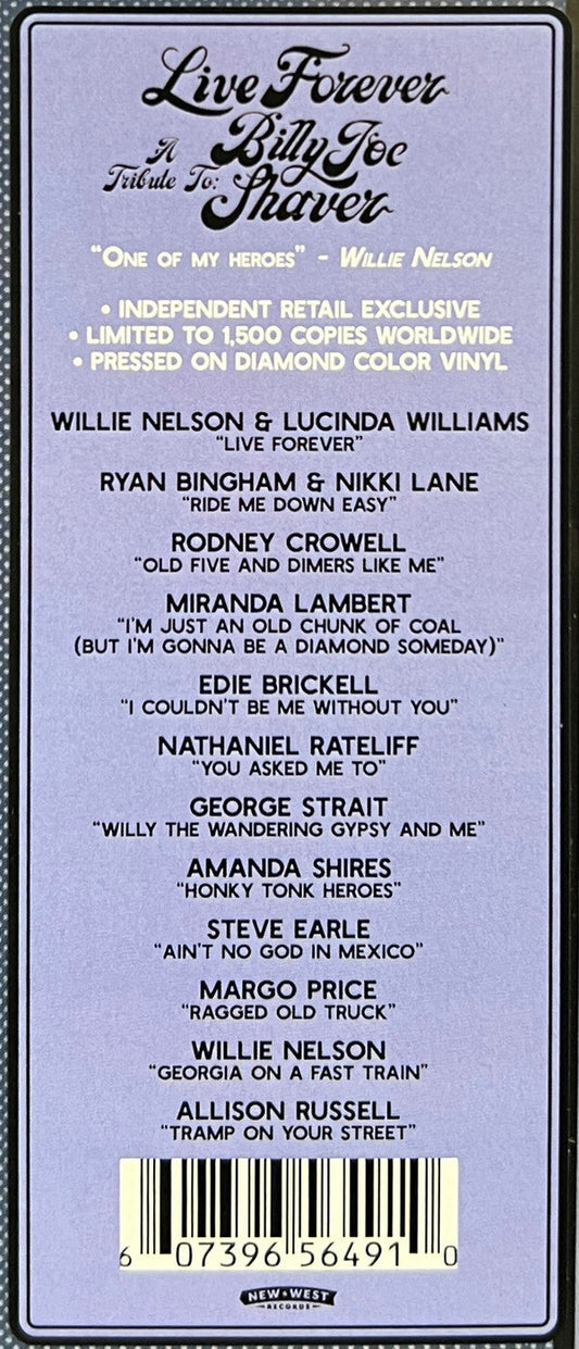 Live Forever (A Tribute To: Billy Joe Shaver) | Mint (M) Mint (M)