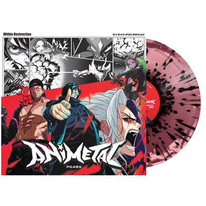 Within Destruction - Animetal (IEX, Limited Edition, Burgundy/ Pink & Black Splatter Colored Vinyl) |