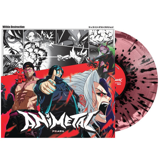 Within Destruction - Animetal (IEX, Limited Edition, Burgundy/ Pink & Black Splatter Colored Vinyl) |