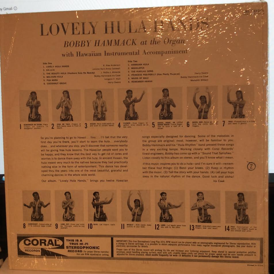 Bobby Hammack - Lovely Hula Hands (VINYL) | Excellent (EX) Near Mint (NM)