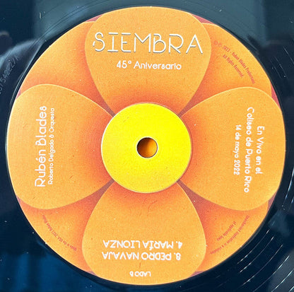 Ruben Blades - Siembra 45 Aniversario En Vivo en el Coliseo de Puerto Rico 14 de mayo 2022 (2xVINYL) | Mint (M) Mint (M)