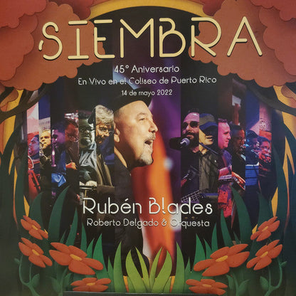 Ruben Blades - Siembra 45 Aniversario En Vivo en el Coliseo de Puerto Rico 14 de mayo 2022 (2xVINYL) | Mint (M) Mint (M)