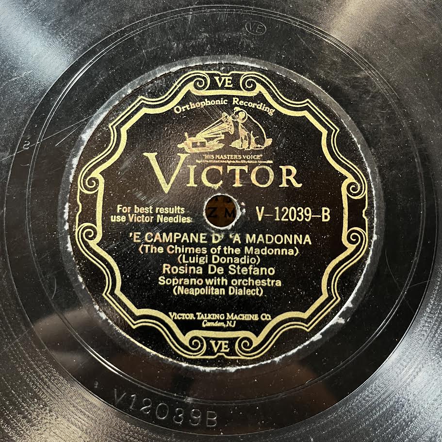 ROSINA DE STEFANO - Patria Luntana / E Campane D A Madonna (10" 78RPM) | Very Good (VG) Generic