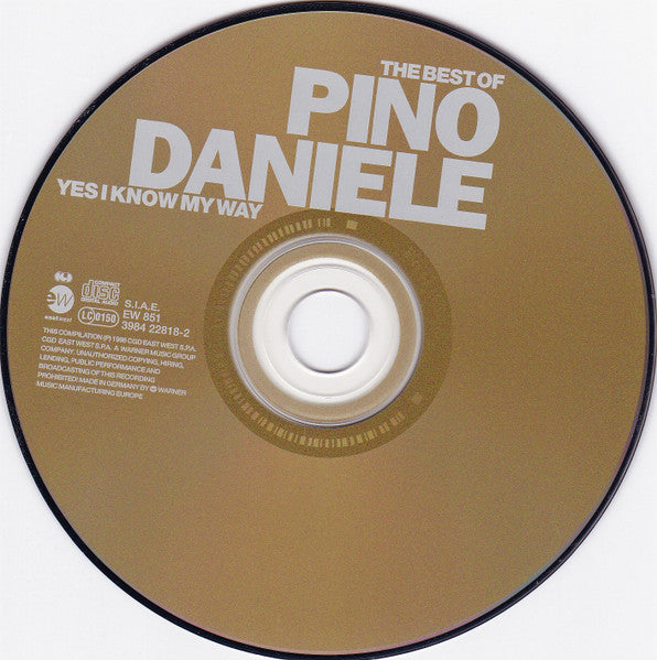 The Best Of Pino Daniele - Yes I Know My Way (CD) | Excellent (EX) Near Mint (NM)